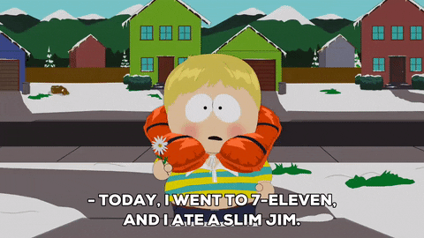 slim jim loner GIF by South Park 