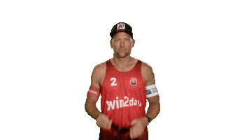 win2dayBeachVolleyballTour volleyball serious beachvolleyball gameface Sticker