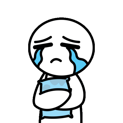 Sad Cry Sticker