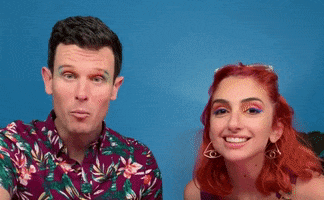 evite reaction wow omg makeup GIF