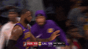 high five lebron james GIF by NBA