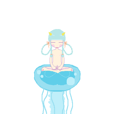 Meditation Medusa Sticker by Shiitake