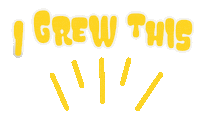 Home Grown Garden Sticker