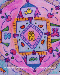 IN THE BIG YARD INSIDE THE TEENY-WEENY POCKET