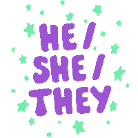 Gender Pronouns Sticker