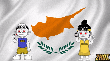 Flag Cyprus GIF by Zhotcita