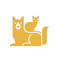 AniCura cat dog logo animals Sticker