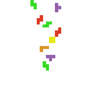 Heart Tetris Sticker