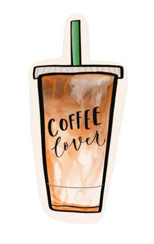 Coffee Lettering Sticker