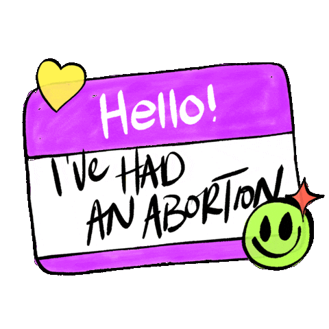 Reproductive Rights Hello Sticker by INTO ACTION