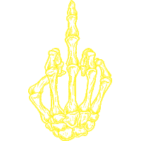 Hands Skeleton Sticker by Guerilla