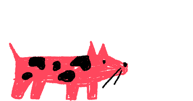 wolf barking STICKER by Laura Salaberry
