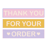Thank You For Your Order Sticker