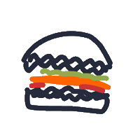 padnapp burger padna padna app padna food Sticker