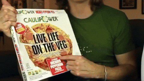 Frozen Pizza Cauliflower GIF by Number Six With Cheese