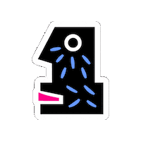 Number One Fun Sticker by Letrástica Fest