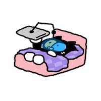 Cat Sleep Sticker by bubble