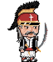 mboroshirt pixelart 1821 mboro kolokotronis Sticker
