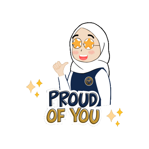 Happy Sticker by SMA Pradita Dirgantara