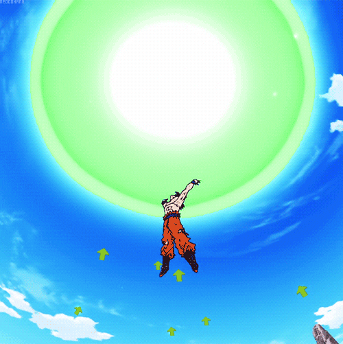 dragon ball z energy GIF by Testing 1, 2, 3