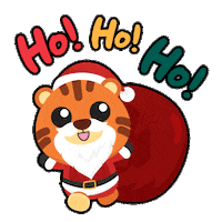 Santa Terrythetiger Sticker by BerjayaTimesSquare