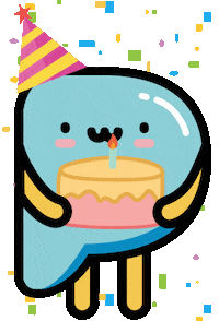 Celebrate Happy Birthday Sticker by Partipost