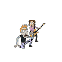 Rick And Morty Sticker by Frank Carter & The Rattlesnakes