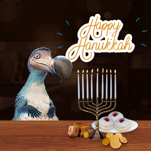 Hanukkah Menorah GIF by Dodo Australia