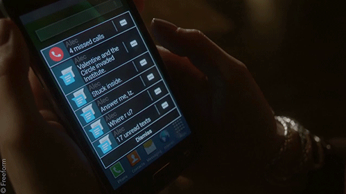 cell phone GIF by Shadowhunters