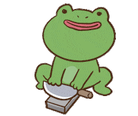 Frog Knife Sticker