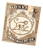 Monkey 47 Sticker by Monkey 47 Schwarzwald Gin