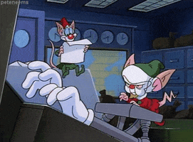 pinky and the brain typing GIF