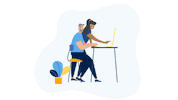 Working Home Office Sticker by WBS TRAINING