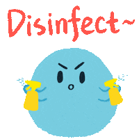 Quarantine Virus Sticker by arlyna