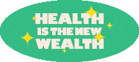 Health Is The New Wealth Sticker by Tenue De Attire