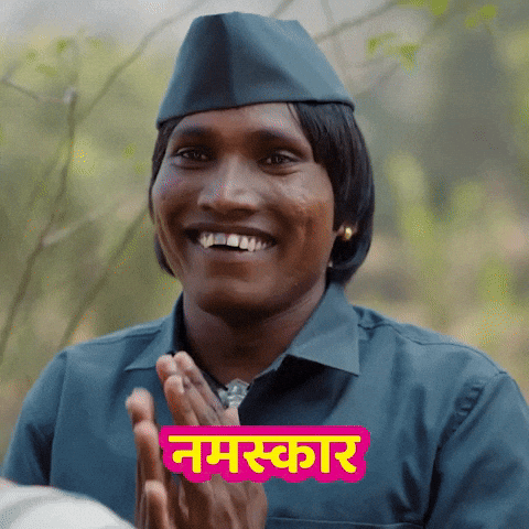 Namaste Hello GIF by Marathi PR