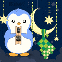 Pray Hari Raya GIF by Pudgy Penguins