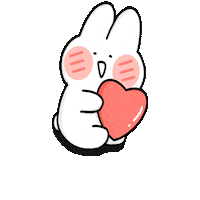 In Love Rabbit Sticker