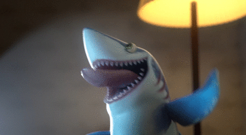hungry-shark giphyupload happy excited baby GIF
