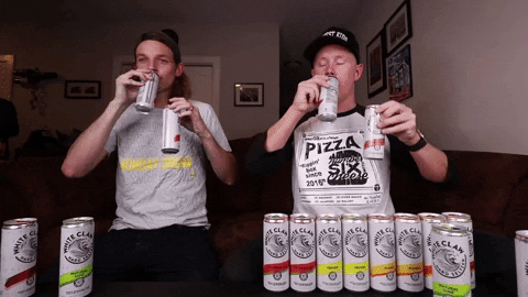 Seltzer Drinking GIF by Number Six With Cheese