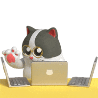 Cat Work GIF by Liberty Cats Emojis