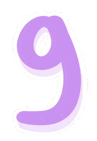 Number Nombre Sticker by Poupoutte