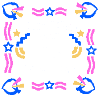 Digital art gif. In large, white, all-caps text, the words "Politicians aren't your" sit above changing text that reads, on and off, "sex educators," and "healthcare provider." The text is surrounded by cartoon blue mouths that are open and shouting, as well as squiggly pink, blue and yellow lines and stars.