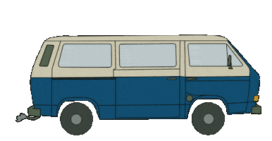 Volkswagen Bulli Sticker by GurkewillReisen
