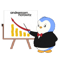 Penguin Invest Sticker by Pudgy Penguins