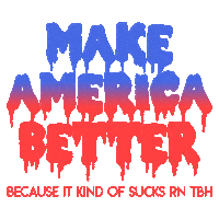 American Usa Sticker by Pretty Whiskey / Alex Sautter