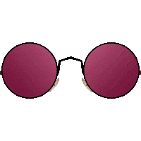 Sunglasses Hippie Sticker by LEEindustries