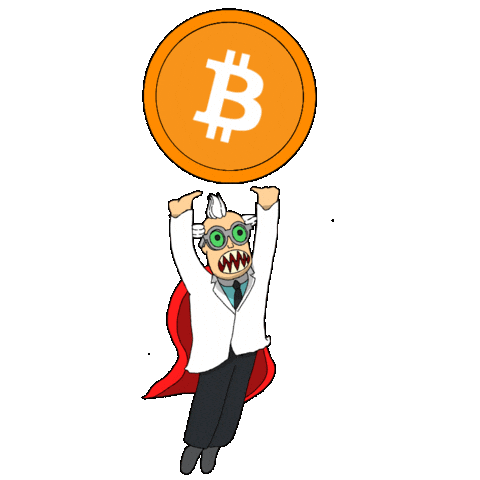 Crypto Bitcoin Sticker by 3dFrankenPunks
