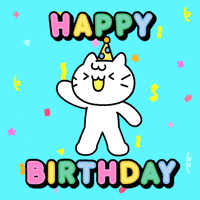 Happy Birthday Cat GIF by Mikitti
