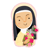 Little Flower Jesus Sticker